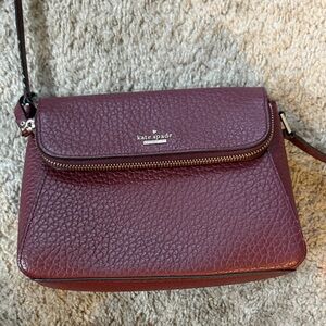 Kate Spade maroon Textured Crossbody Bag